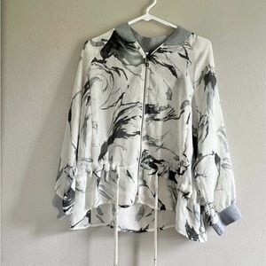 [IC by Connie K] Watercolor Sheer Jacket- Size XL